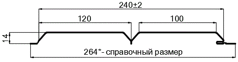 Фото: Сайдинг Lбрус-15х240 (ПЭ-01-3011-0.4±0.08мм) в Пушкино