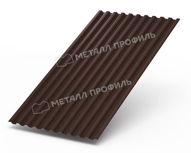 Профнастил С21 х 1000 - B (Steelmatt-20-8017-0.4±0.08мм) в Пушкино