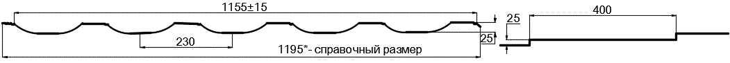 Металлочерепица МП Трамонтана-SL (PURMAN-20-9010-0.5) в Пушкино