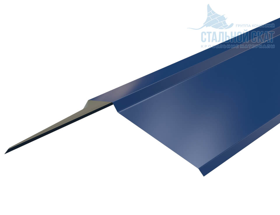 Планка конька плоского 150х150х2000 NormanMP (ПЭ-01-5005-0.5)