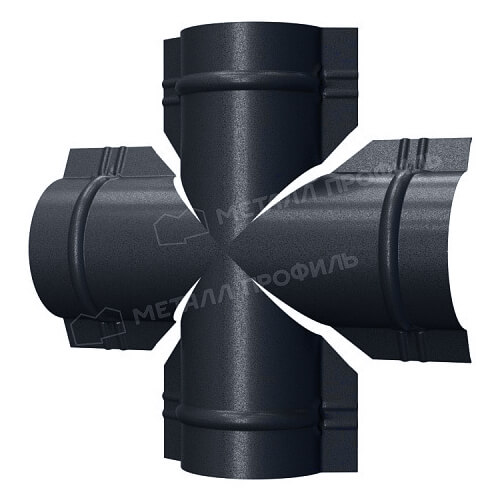 Четверник для круглого конька R110 (VALORI-20-DarkGrey-0.5)