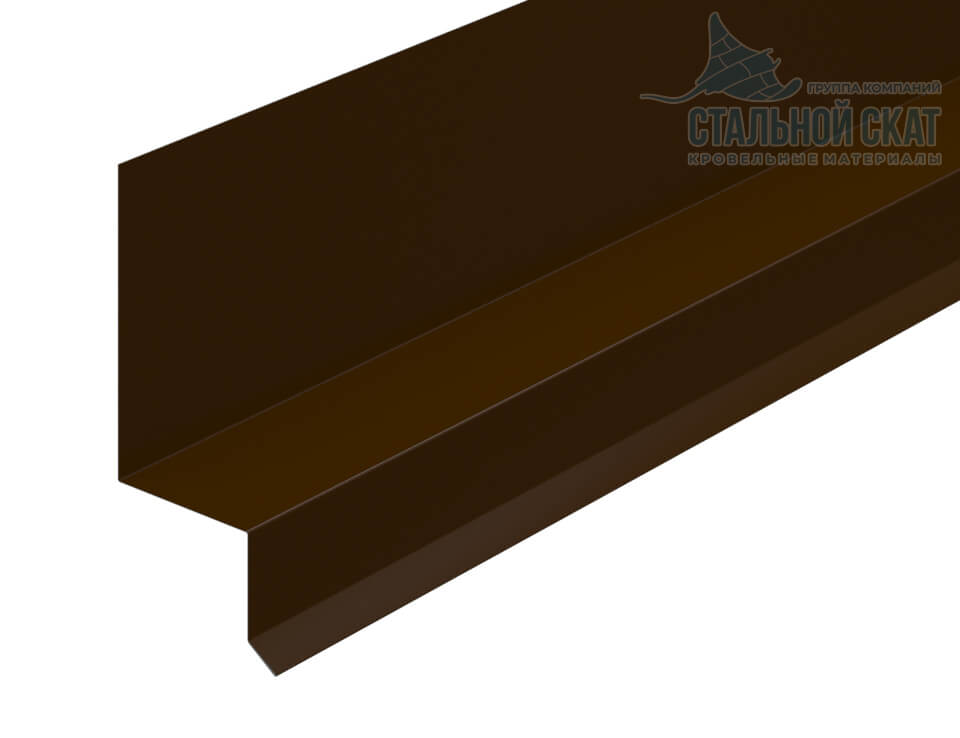 Планка отлива верхнего FASTCLICK 35х25х3000 (VikingMP E-20-8017-0.5)