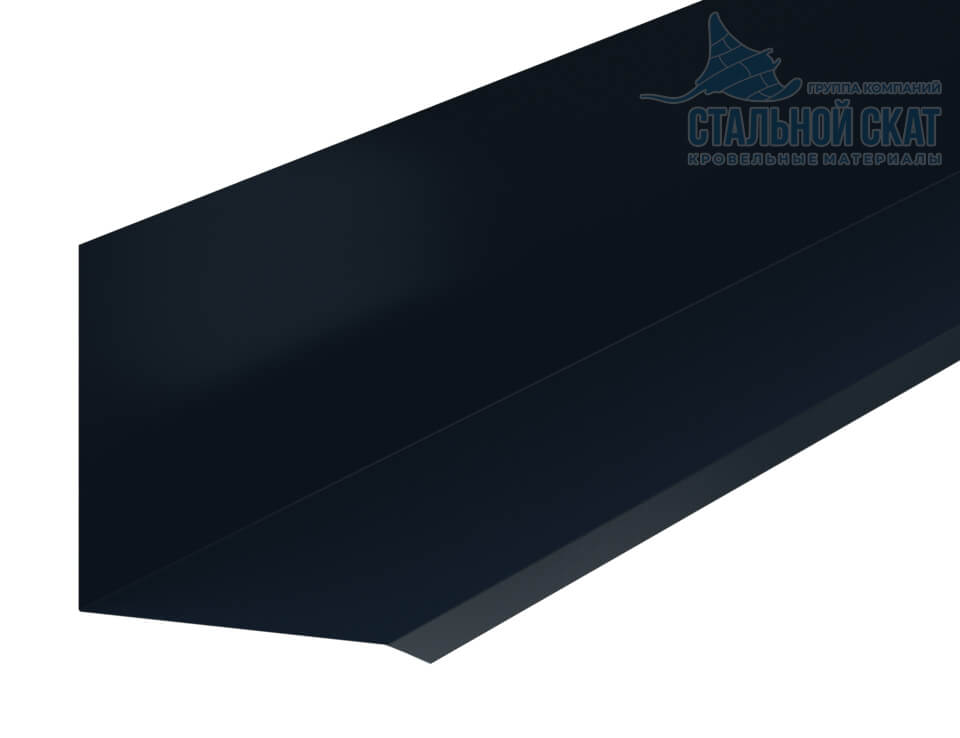 Планка примыкания верхняя к стене FASTCLICK 150х135х2000 (VALORI-20-DarkGrey-0.5)