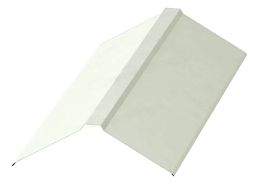 Планка конька плоского 190х190х2000 NormanMP (ПЭ-01-9010-0.5)