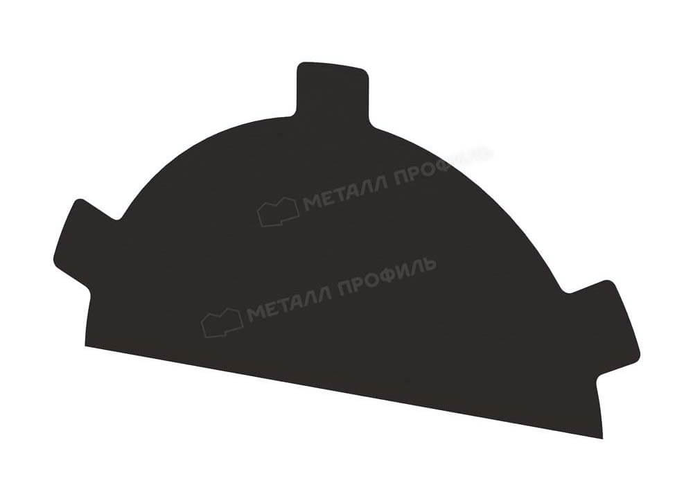 Заглушка конька круглого простая NormanMP (ПЭ-01-RR32-0.5)