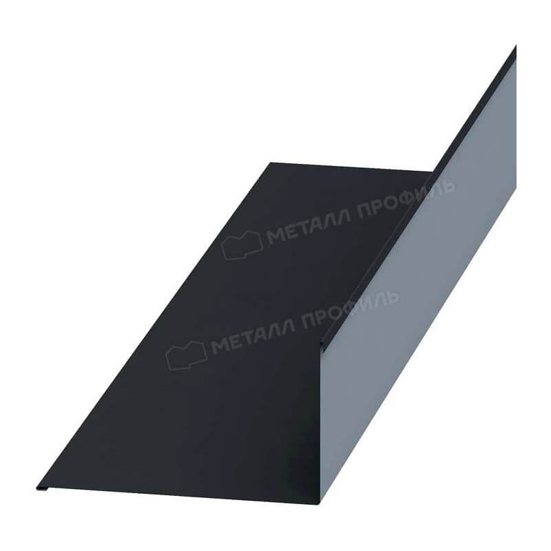 Планка примыкания верхняя 250х147х2000 (VALORI-20-DarkGrey-0.5)