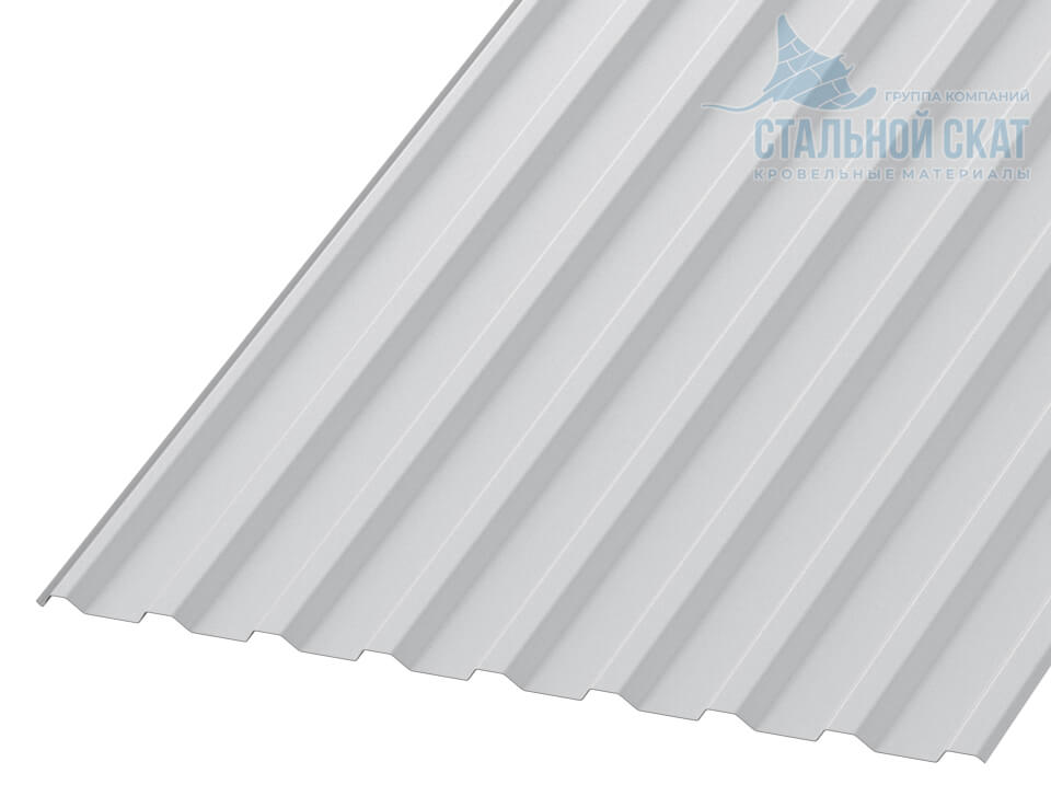 Профнастил МП20 х 1100 - R (ПЭ-01-9003-0.4±0.08мм)