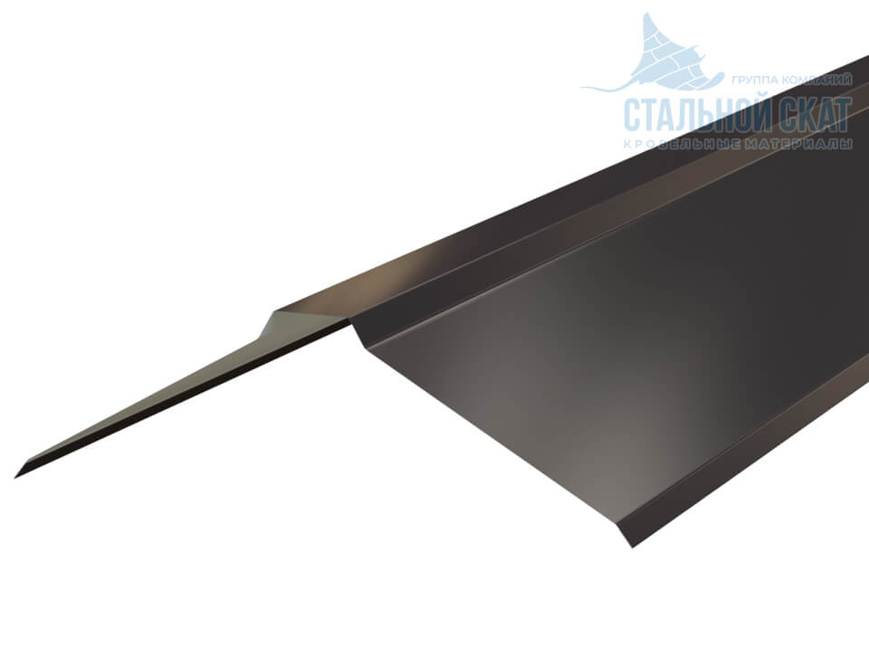 Планка конька плоского 150х150х2000 (VikingMP E-20-8019-0.5)