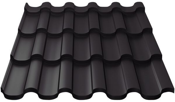 Металлочерепица МП Монтекристо-M (VALORI-20-Темный Сланец-0.5)