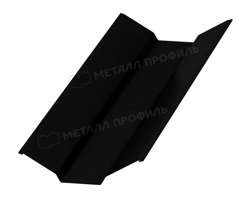 Планка ендовы верхняя 76х76х2000 (VikingMP E-20-9005-0.5)